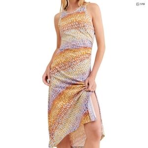 New Daily Practice by Anthropologie Treasure Tank Dress Purple Multi Size 3X